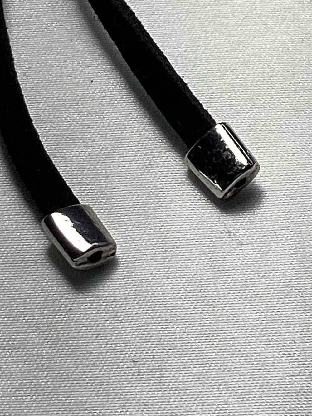 Michael Kors Silver-Tone Beaded Stretch Black Cord Bracelet NWT includes MK Bag